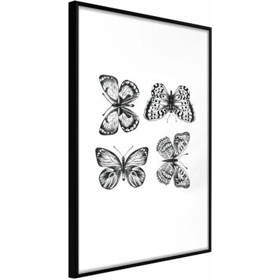 Paris Prix Affiche Murale Encadrée Butterfly Collection IV 30 x 45 cm - Publicité Paris Prix Affiche Murale Encadrée Butterfly Collection IV 30 x 45 cm - Publicité