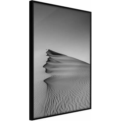 Artgeist Cadre Noir Affiche - Vague de Sable - Type d’Art - Publicité Artgeist Cadre Noir Affiche - Vague de Sable - Type d’Art - Publicité