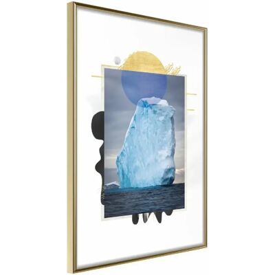 Paris Prix Affiche Murale Encadrée Tip of the Iceberg 40 x 60 cm - Or - Publicité Paris Prix Affiche Murale Encadrée Tip of the Iceberg 40 x 60 cm - Or - Publicité