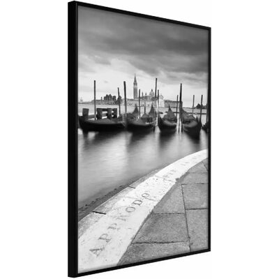 Paris Prix Affiche Murale Encadrée Gondolas - 20 x 30 cm - Noir - Publicité Paris Prix Affiche Murale Encadrée Gondolas - 20 x 30 cm - Noir - Publicité