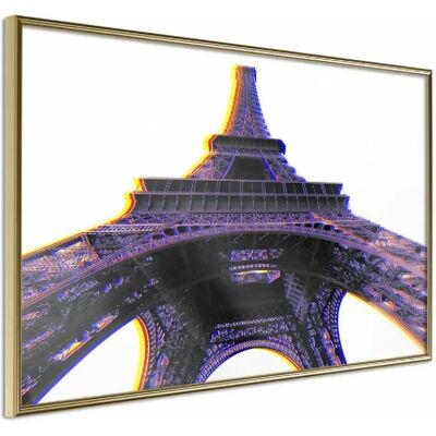 Paris Prix Affiche Murale Encadrée Symbol of Paris Purple - 60 x 40 cm - Publicité Paris Prix Affiche Murale Encadrée Symbol of Paris Purple - 60 x 40 cm - Publicité