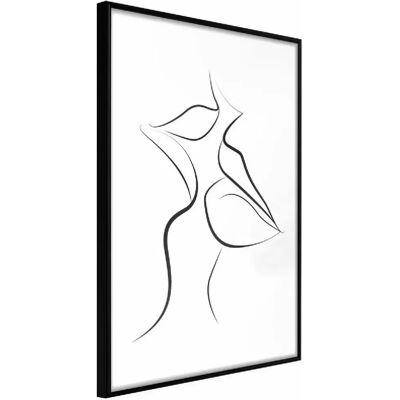 Affiche Artgeist Passionate Closeness - Cadre Noir - 30x45 cm - Publicité Affiche Artgeist Passionate Closeness - Cadre Noir - 30x45 cm - Publicité
