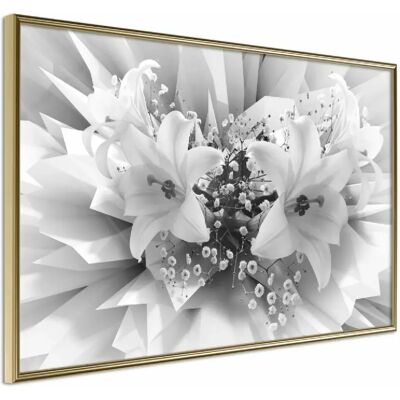 Artgeist Crystal Lillies - 90x60 - Affiche - Publicité Artgeist Crystal Lillies - 90x60 - Affiche - Publicité