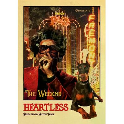 General Affiche et impression vintage en papier kraft de The Weeknd, alternative abstraite et amusante, art mural moderne pour café-bar~000946 - Publicité General Affiche et impression vintage en papier kraft de The Weeknd, alternative abstraite et amusante, art mural moderne pour café-bar~000946 - Publicité