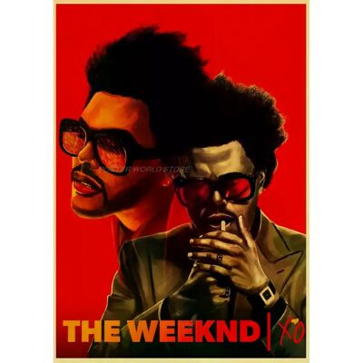 General Affiche et impression vintage en papier kraft de The Weeknd, alternative abstraite et amusante, art mural moderne pour café-bar~001001 - Publicité General Affiche et impression vintage en papier kraft de The Weeknd, alternative abstraite et amusante, art mural moderne pour café-bar~001001 - Publicité