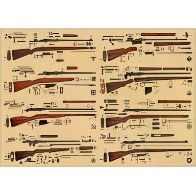 General Affiches d'armes célèbres dans le monde entier / Pour les fans militaires Affiche classique vintage Bar Café Salon Salle à manger Décoration murale Photos~1742 - Publicité General Affiches d'armes célèbres dans le monde entier / Pour les fans militaires Affiche classique vintage Bar Café Salon Salle à manger Décoration murale Photos~1742 - Publicité