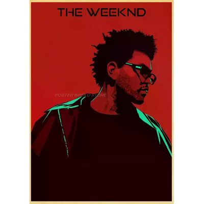 General Affiche et impression vintage en papier kraft de The Weeknd, alternative abstraite et amusante, art mural moderne pour café-bar~0019 - Publicité General Affiche et impression vintage en papier kraft de The Weeknd, alternative abstraite et amusante, art mural moderne pour café-bar~0019 - Publicité