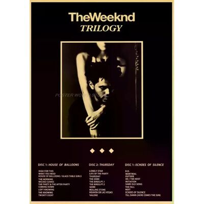 General Affiche et impression vintage en papier kraft de The Weeknd, alternative abstraite et amusante, art mural moderne pour café-bar~0021 - Publicité General Affiche et impression vintage en papier kraft de The Weeknd, alternative abstraite et amusante, art mural moderne pour café-bar~0021 - Publicité