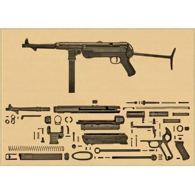 General Affiches d'armes célèbres dans le monde entier / Pour les fans militaires Affiche classique vintage Bar Café Salon Salle à manger Décoration murale Photos~1728 - Publicité General Affiches d'armes célèbres dans le monde entier / Pour les fans militaires Affiche classique vintage Bar Café Salon Salle à manger Décoration murale Photos~1728 - Publicité