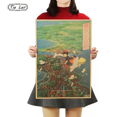 General Affiche du film d'animation classique TIE LER, papier kraft, décoration intérieure, autocollant mural, papier peint, image 36 x 51,5 cm~00061 - Publicité General Affiche du film d'animation classique TIE LER, papier kraft, décoration intérieure, autocollant mural, papier peint, image 36 x 51,5 cm~00061 - Publicité