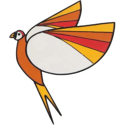 Amadeus Oiseau Colibri orange mural - Publicité Amadeus Oiseau Colibri orange mural - Publicité