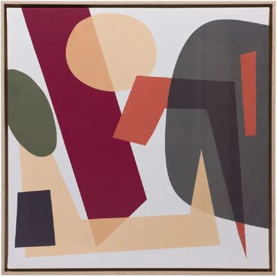 Amadeus Toile abstraite figure 80x80 cm - Publicité Amadeus Toile abstraite figure 80x80 cm - Publicité
