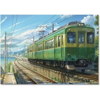 Tulup Affiche Murale - Train Vert - 59,5x84 cm (A1) - Publicité Tulup Affiche Murale - Train Vert - 59,5x84 cm (A1) - Publicité