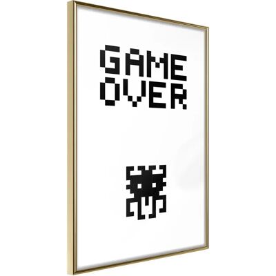 Artgeist Fin du Jeu - Affiche Encadrée 30x45 - Cadre Jaune - Publicité Artgeist Fin du Jeu - Affiche Encadrée 30x45 - Cadre Jaune - Publicité