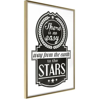 Paris Prix Affiche Murale Encadrée Way to the Stars 30 x 42 cm Or - Publicité Paris Prix Affiche Murale Encadrée Way to the Stars 30 x 42 cm Or - Publicité