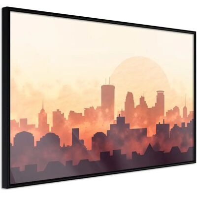 Paris Prix Affiche Murale Encadrée Melancholy of Sunset 90 x 60 cm Noir - Publicité Paris Prix Affiche Murale Encadrée Melancholy of Sunset 90 x 60 cm Noir - Publicité