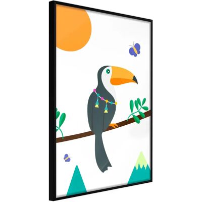 Paris Prix Affiche Murale Encadrée Fairy-Tale Toucan 21 x 30 cm Noir - Publicité Paris Prix Affiche Murale Encadrée Fairy-Tale Toucan 21 x 30 cm Noir - Publicité