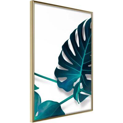 Artgeist Monstera Turquoise I - Affiche encadrée - 40x60 - Minimaliste - Publicité Artgeist Monstera Turquoise I - Affiche encadrée - 40x60 - Minimaliste - Publicité