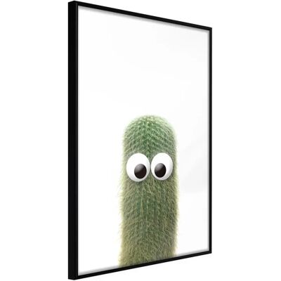 Affiche Funny Cactus IV d'Artgeist - 30x45 - Cadre Noir - Publicité Affiche Funny Cactus IV d'Artgeist - 30x45 - Cadre Noir - Publicité