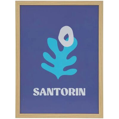Atmosphera Affiche Libe Santorin - 30x40 cm - Publicité Atmosphera Affiche Libe Santorin - 30x40 cm - Publicité