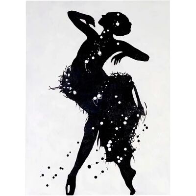 Mendler Tableau huile danseuse - 120x90 cm - Publicité Mendler Tableau huile danseuse - 120x90 cm - Publicité