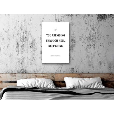 Artgeist If You Are Going Through Hell - 60x90 cm - Publicité Artgeist If You Are Going Through Hell - 60x90 cm - Publicité
