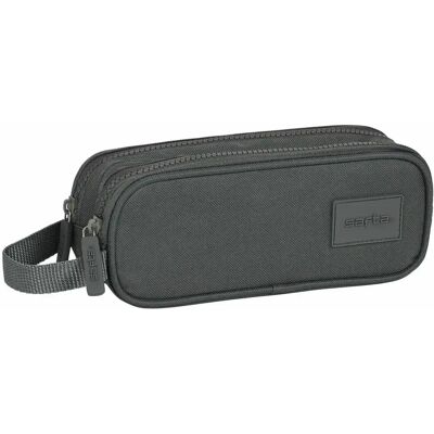 Safta Trousse Fourre-Tout Double Gris - Publicité Safta Trousse Fourre-Tout Double Gris - Publicité