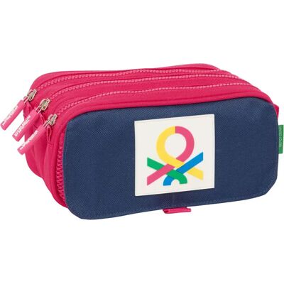Benetton Fourre-tout Benetton Cherry Cerise Blue Marine - Publicité Benetton Fourre-tout Benetton Cherry Cerise Blue Marine - Publicité