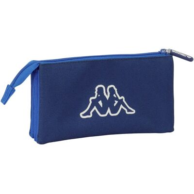 Kappa Trousse Fourre-Tout Triple - Marine - Publicité Kappa Trousse Fourre-Tout Triple - Marine - Publicité