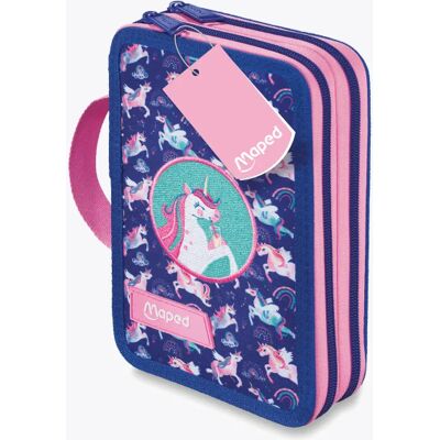 Maped Trousse Garnie Licorne 2 Étages - 38 Articles - Publicité Maped Trousse Garnie Licorne 2 Étages - 38 Articles - Publicité