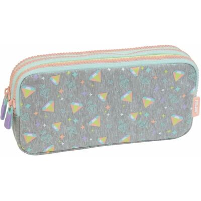 Milan Trousse Fourre-Tout Triple Gris - Publicité Milan Trousse Fourre-Tout Triple Gris - Publicité