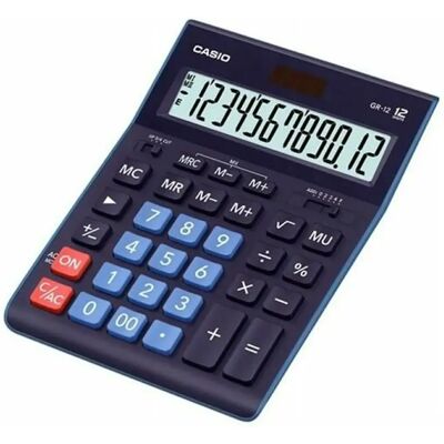Casio Calculatrice GR-12C-BU - Publicité Casio Calculatrice GR-12C-BU - Publicité