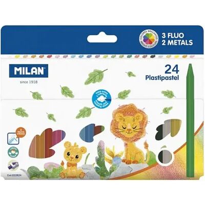 MILAN Pochette Crayons Plastipastel - Publicité MILAN Pochette Crayons Plastipastel - Publicité