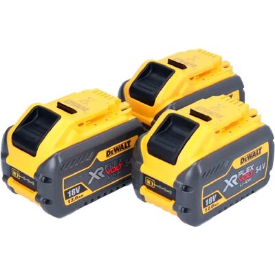 DeWalt 3x DCB 548 batterie 18 V / 54 V max. 12 Ah / 12000 mAh Li-Ion XR FLEXVOLT - avec indicateur de charge - Publicité DeWalt 3x DCB 548 batterie 18 V / 54 V max. 12 Ah / 12000 mAh Li-Ion XR FLEXVOLT - avec indicateur de charge - Publicité