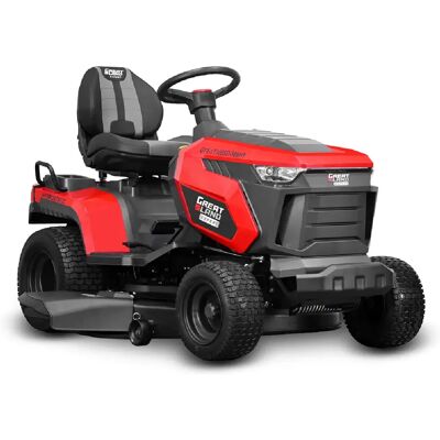 Greatland Tracteur tondeuse éjection latérale 546cc - largeur de coupe 108cm - Boîte hydrostatique - Publicité Greatland Tracteur tondeuse éjection latérale 546cc - largeur de coupe 108cm - Boîte hydrostatique - Publicité