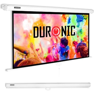 Duronic MPS60 16/9 WE Ecran de Projection TV et Home Cinema de 60 Pouces 152 cm ou 133 x 75 cm Fixation Mur ou Plafond Déroulement Manuel Gain +1 idéal pour 3D 8K 4K 1080P - Publicité Duronic MPS60 16/9 WE Ecran de Projection TV et Home Cinema de 60 Pouces 152 cm ou 133 x 75 cm Fixation Mur ou Plafond Déroulement Manuel Gain +1 idéal pour 3D 8K 4K 1080P - Publicité