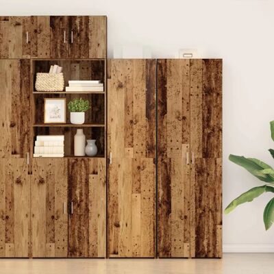 vidaXL Haut Armoire 2 pcs Bois ancien 50 x 42,5 x 185 cm - Publicité vidaXL Haut Armoire 2 pcs Bois ancien 50 x 42,5 x 185 cm - Publicité