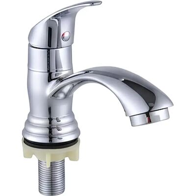 Avizar Robinet Monocommande à Corps Bas avec Bec Arrondi Finition Chromée Argent - Publicité Avizar Robinet Monocommande à Corps Bas avec Bec Arrondi Finition Chromée Argent - Publicité