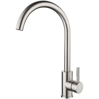 Robinet de cuisine en acier inoxydable INF - Eau froide chaude - Flexible 60cm - Publicité Robinet de cuisine en acier inoxydable INF - Eau froide chaude - Flexible 60cm - Publicité