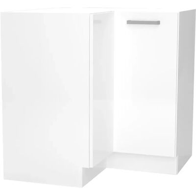 Pegane Meuble bas d'angle de cuisine - Blanc - Publicité Pegane Meuble bas d'angle de cuisine - Blanc - Publicité