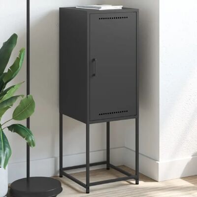Buffet haut VidaXL 36x39x107 cm - Noir - Publicité Buffet haut VidaXL 36x39x107 cm - Noir - Publicité