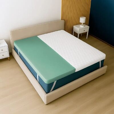 The White Stone Surmatelas 90x200 en Mousse à Mémoire de Forme avec Hauteur de 5 cm - Publicité The White Stone Surmatelas 90x200 en Mousse à Mémoire de Forme avec Hauteur de 5 cm - Publicité