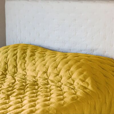 Linnea Couvre-lit Celeste microfibre - Jaune - Publicité Linnea Couvre-lit Celeste microfibre - Jaune - Publicité