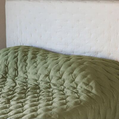 Linnea Couvre-lit Celeste microfibre - Vert - Publicité Linnea Couvre-lit Celeste microfibre - Vert - Publicité