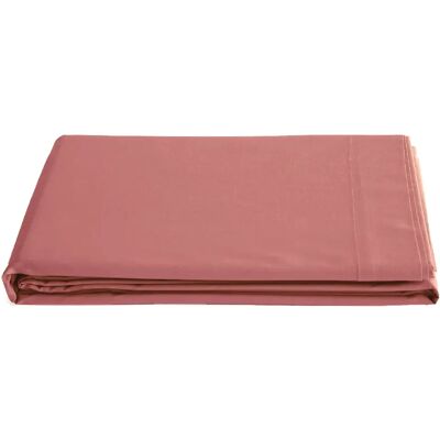 Linnea drap plat percale de coton Manoir - rose - Publicité Linnea drap plat percale de coton Manoir - rose - Publicité