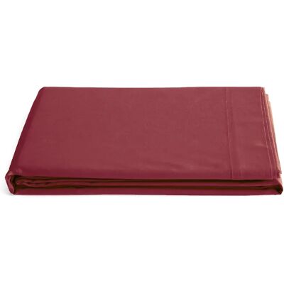 Linnea drap plat percale de coton Manoir - Rouge - Publicité Linnea drap plat percale de coton Manoir - Rouge - Publicité