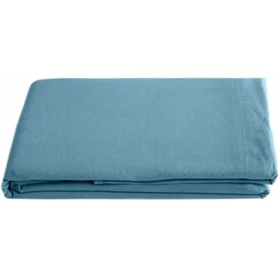 Linnea drap plat en lin lavé Sonate - Bleu - Publicité Linnea drap plat en lin lavé Sonate - Bleu - Publicité
