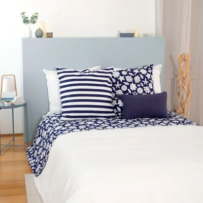 Linnea Parure de lit CAPRI coton BCI - Bleu - Publicité Linnea Parure de lit CAPRI coton BCI - Bleu - Publicité