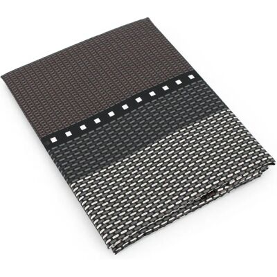 Linnea drap plat satin de coton Enzo - Noir - Publicité Linnea drap plat satin de coton Enzo - Noir - Publicité