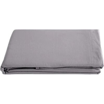 Linnea drap plat en lin lavé Sonate - Gris - Publicité Linnea drap plat en lin lavé Sonate - Gris - Publicité